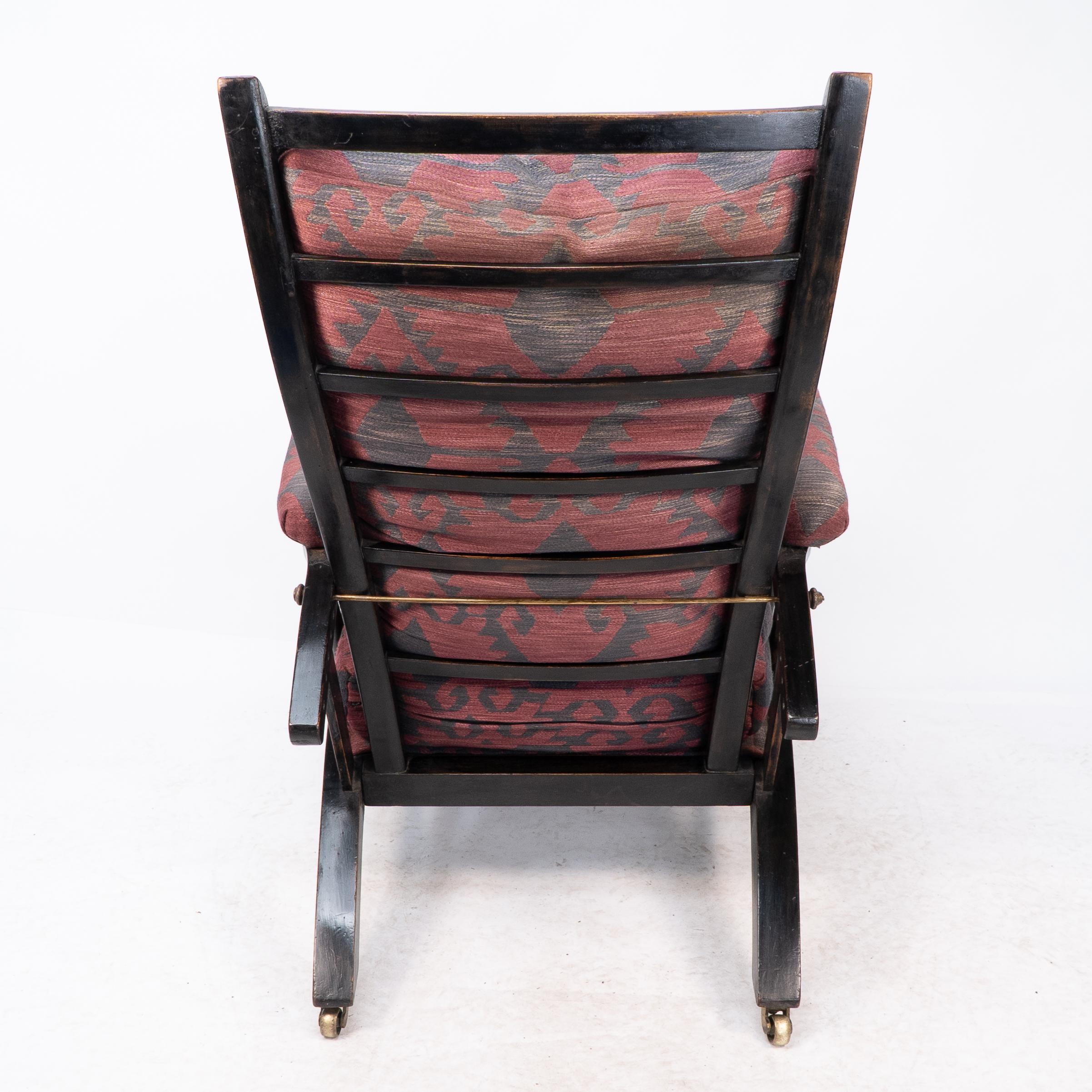 Phillip Webb for Morris & Co. an English Aesthetic Movement Reclining Armchair For Sale 10
