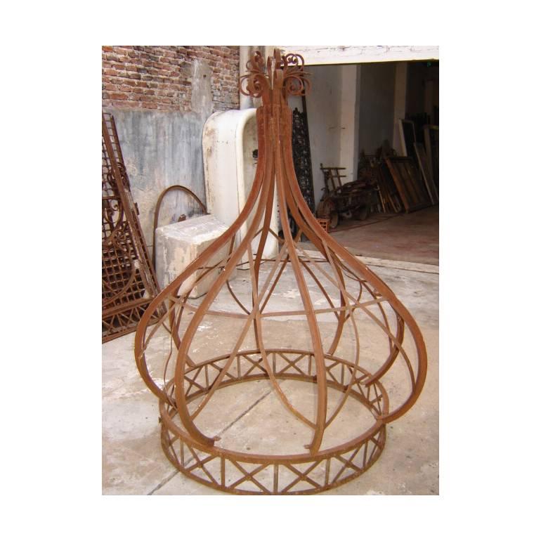 Mid-Victorian Moorish Wrought & Cast Iron Pergola or Decorative Garden Structure For Sale 2