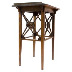 Jas Shoolbred A Gothic Revival Oak Side Table With Upper Gallery