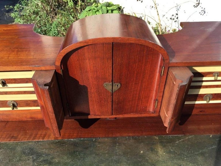 George Walton Arts And Crafts Walnut Desk With Secret Drawers And