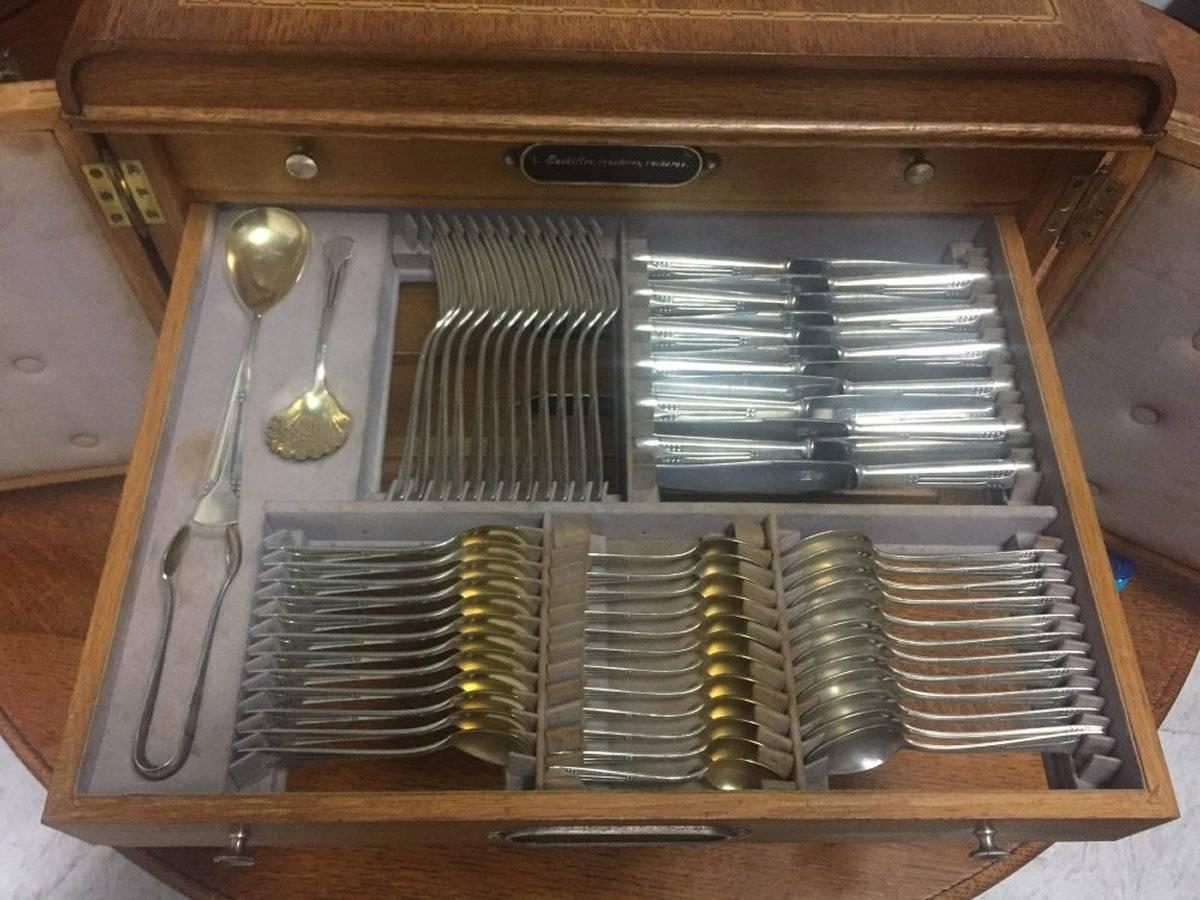 German Complete WMF 156 Piece Cutlery Set. Model 34 Number 34 For Sale