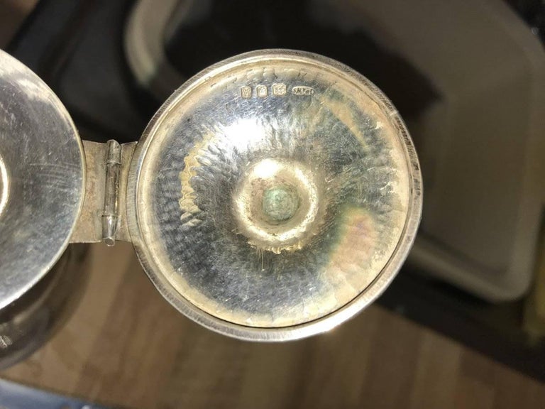 Greenwood and Watts. Pair of Gothic Revival Silver Mounted Glass