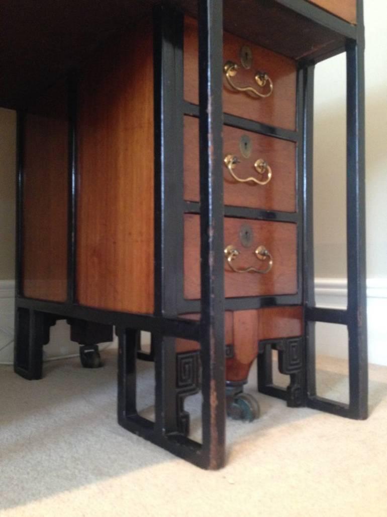 Rare Walnut Desk in the Anglo-Japanese Style Designed by Thomas Jeckyll For Sale 2