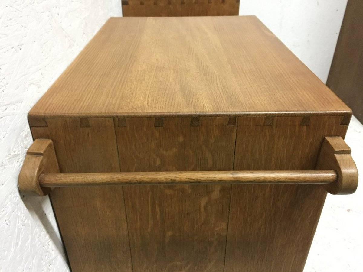 Ambrose Heal. a Super Quality Pair of Petite Cotswold Oak Chests of Drawers 1