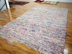 Extremely Rare Rag Rug Formerly Owned by the British Actress Jean Simmons