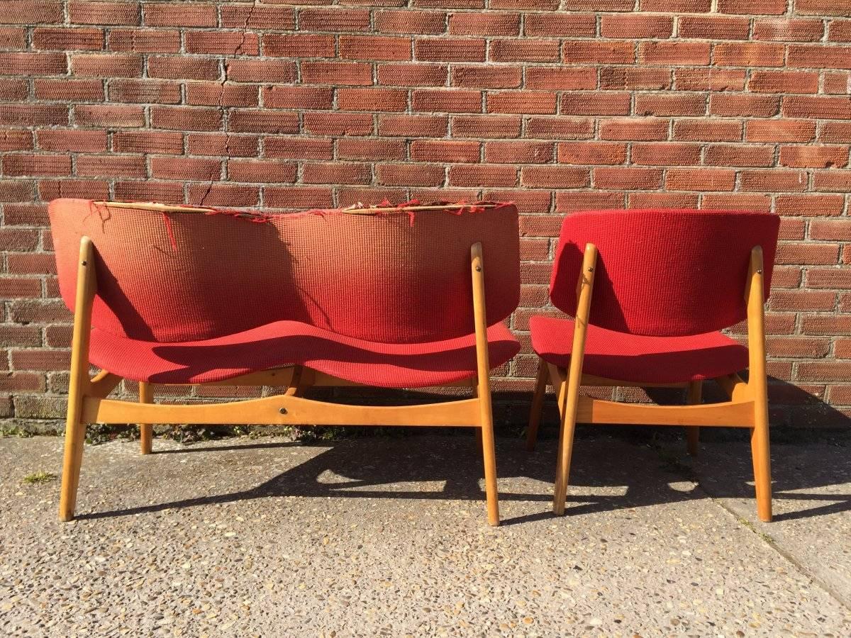 Two-Piece Suite by Gunnar Sorlie for Karl Sorlie & Son, Norway In Good Condition For Sale In London, GB