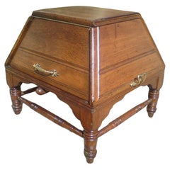 Antique Dr C Dresser for Benham and Froud. A Scarce Aesthetic Movement Oak Coal Box.