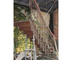 Arts & Crafts Cast & Wrought Iron Double Staircase by Eisenwerk Joly Wittenberg