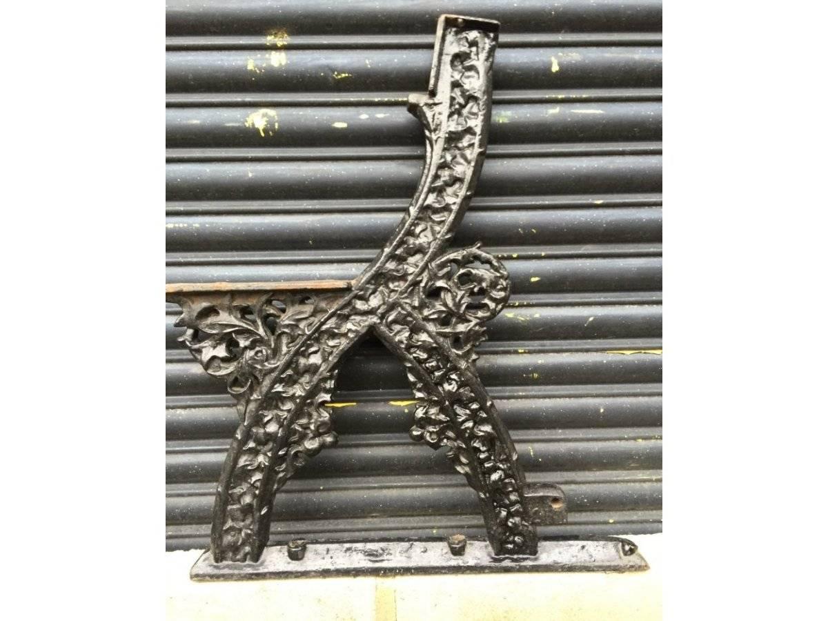 iron bench ends