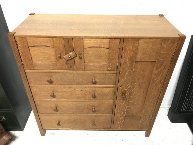 Ambrose Heal Letchworth Oak Compactum Nursery Chest Of Drawers For