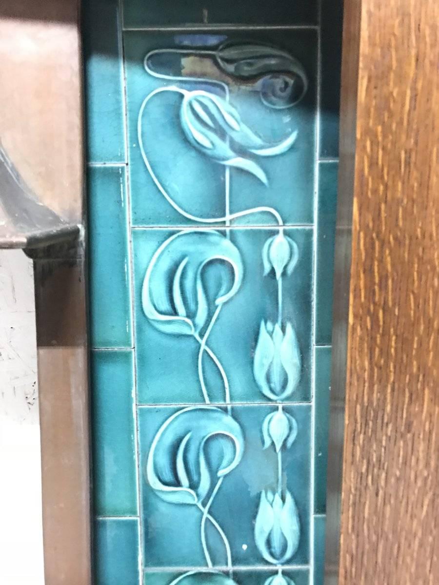 arts and crafts fireplace tiles