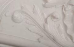 "Marquise de Tournelle" Louis XV Style Fireplace in Carrara White Marble