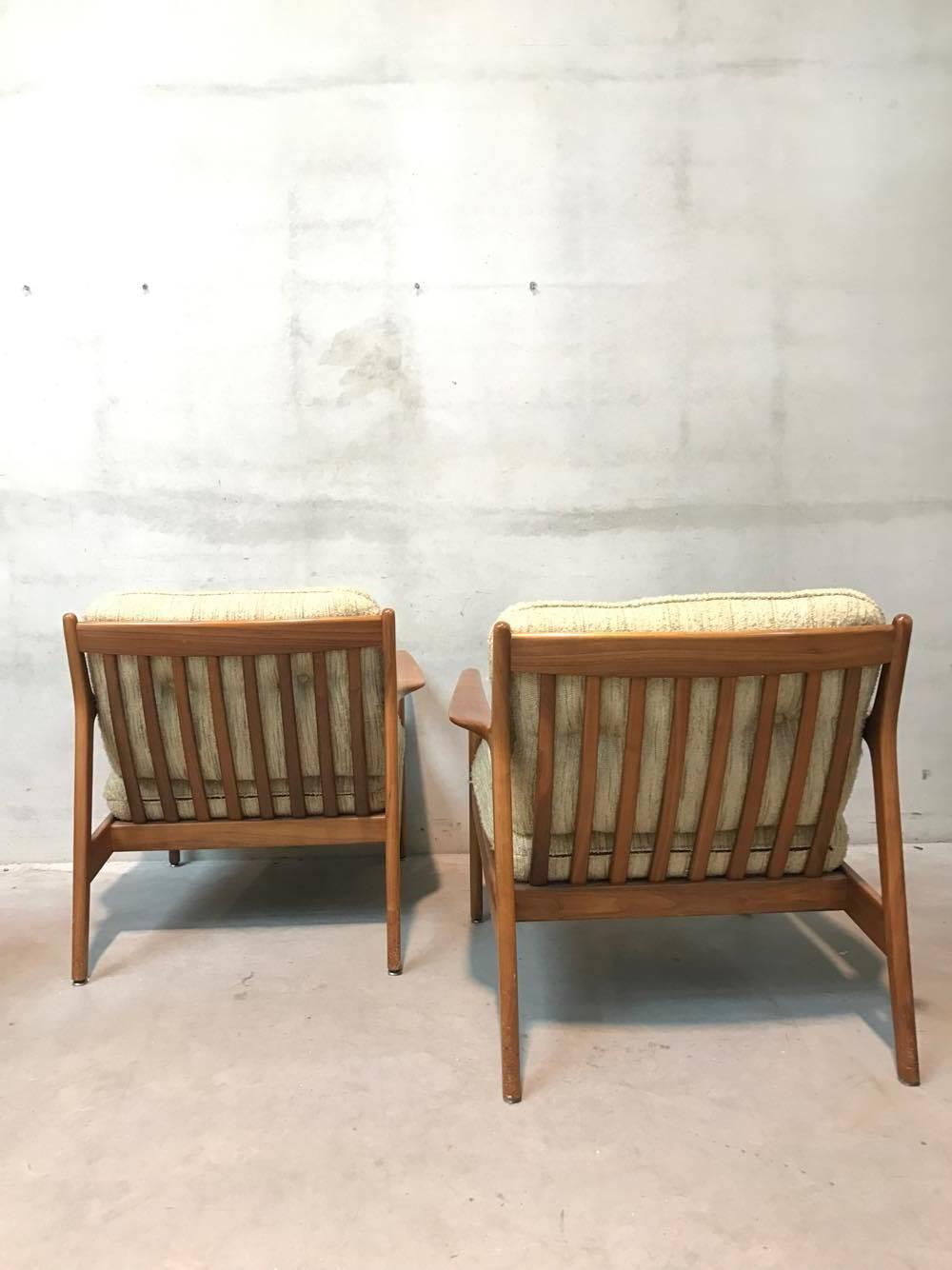 Scandinavian Modern US-175 Chairs by Folke Ohlsson for DUX, 1960s, Set of Two For Sale