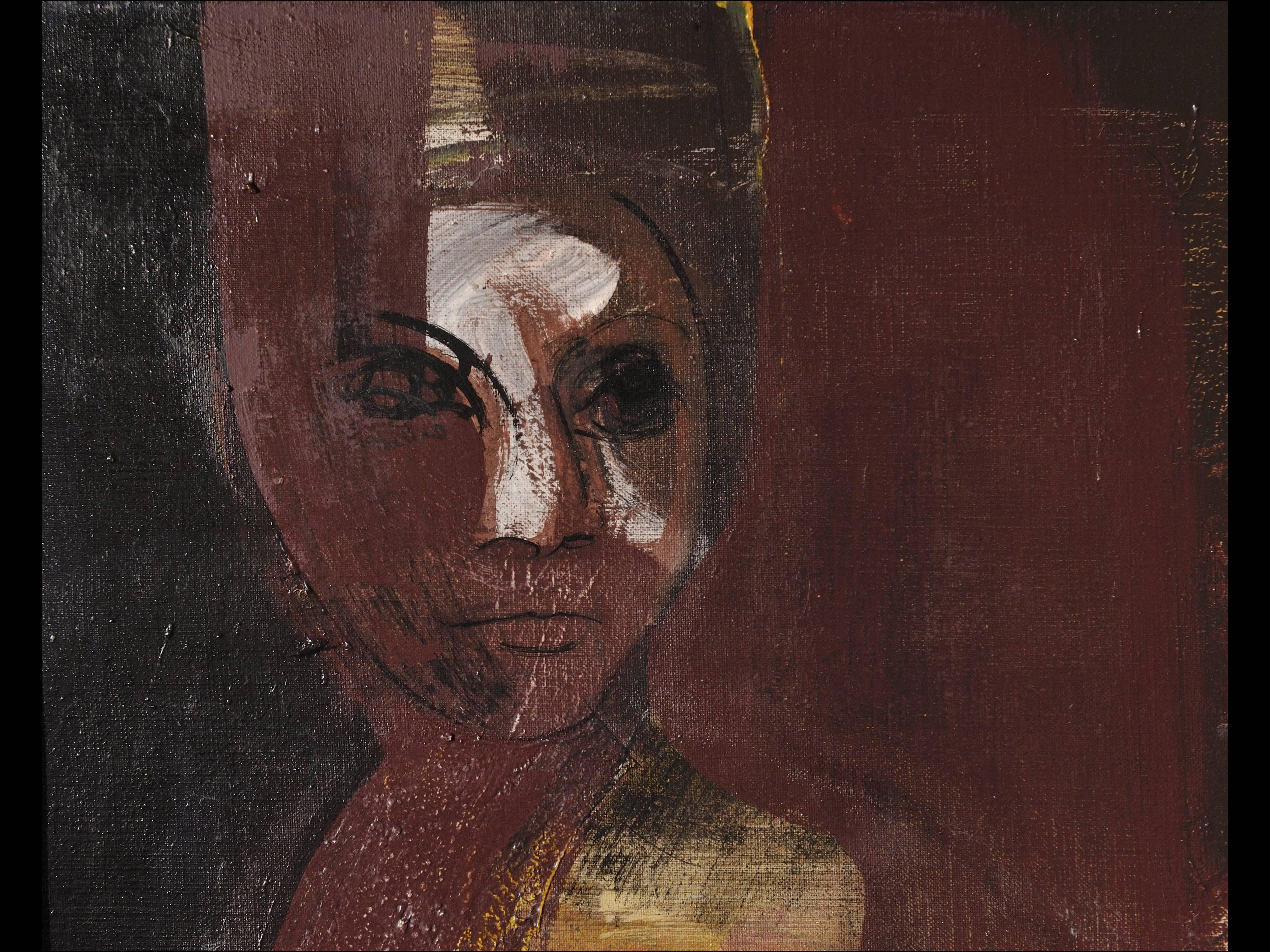 Modern Guillermo Ceniceros, Untitled Painting of a Woman