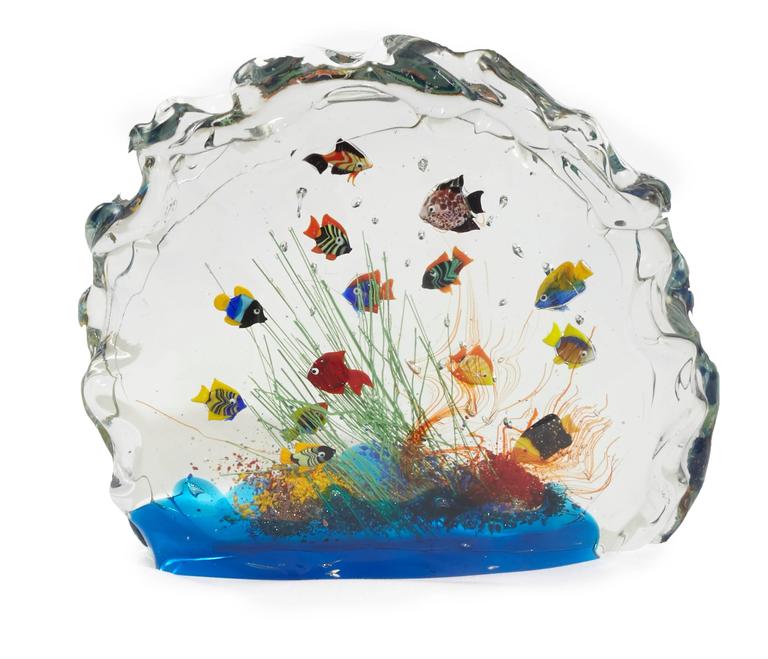 Rare, Large Murano Glass Aquarium at 1stDibs