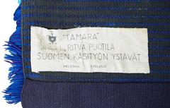 Ritva Puotila Handwoven Rug Titled "Tamara"