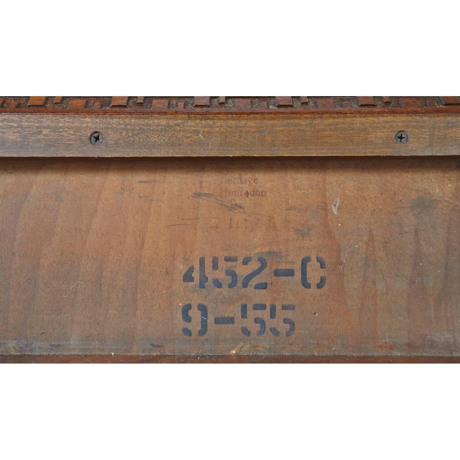Pair of Frank Lloyd Wright End Tables for Heritage Henredon In Good Condition In Tucson, AZ