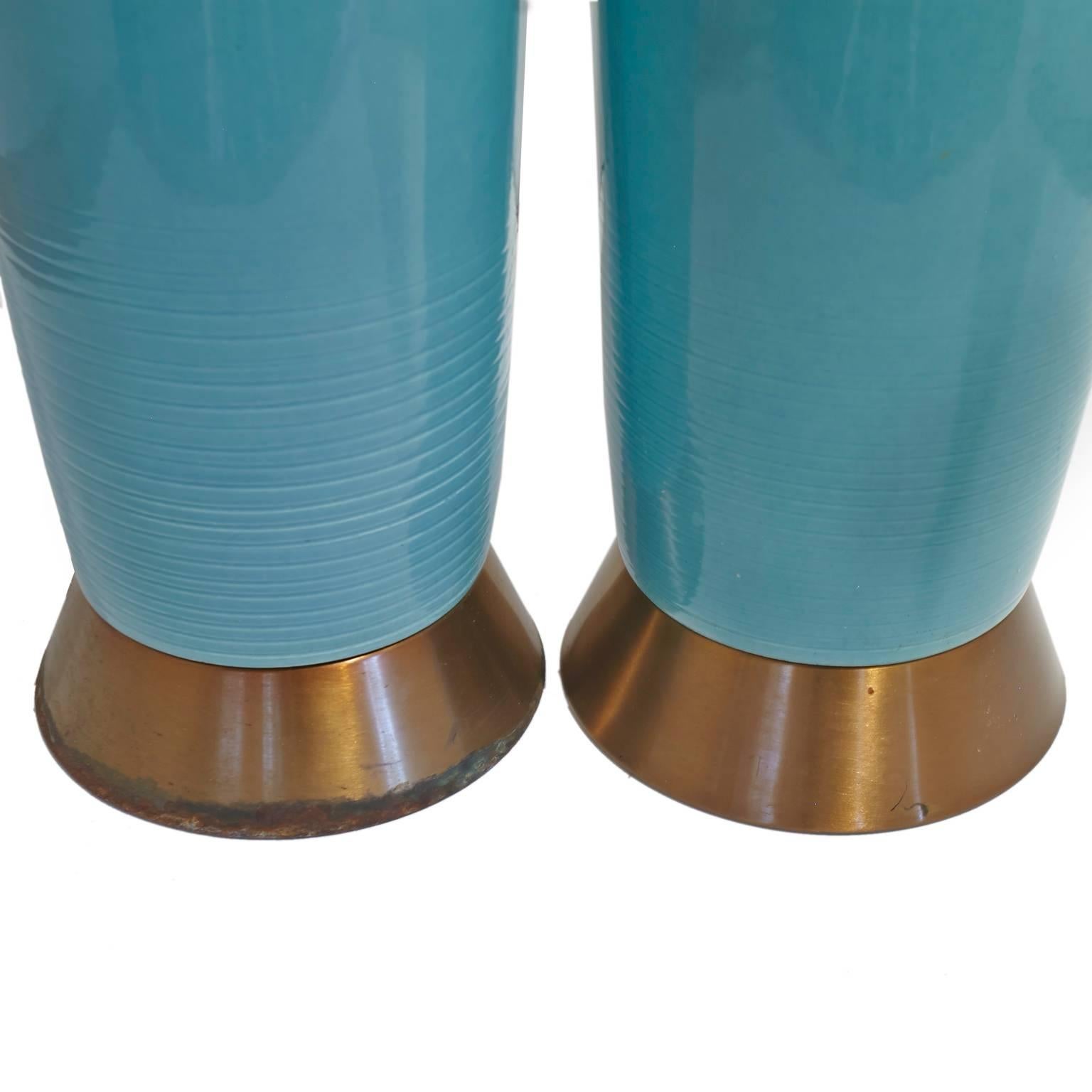 turquoise blue lamps