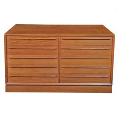 H.P. Hansen Teak Ten-Drawer Dresser