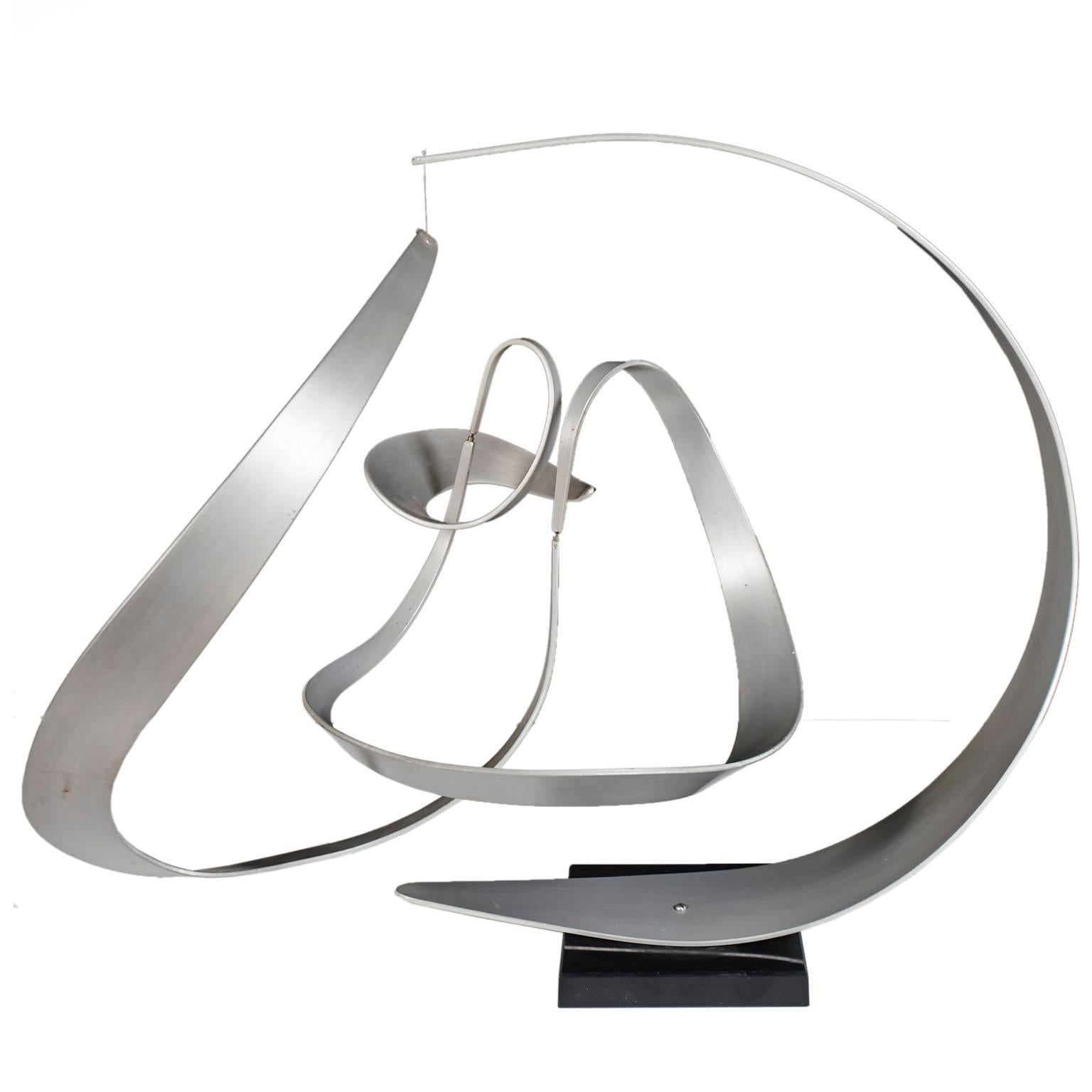 Modern Abstract Kinetic Sculpture by John W Anderson
