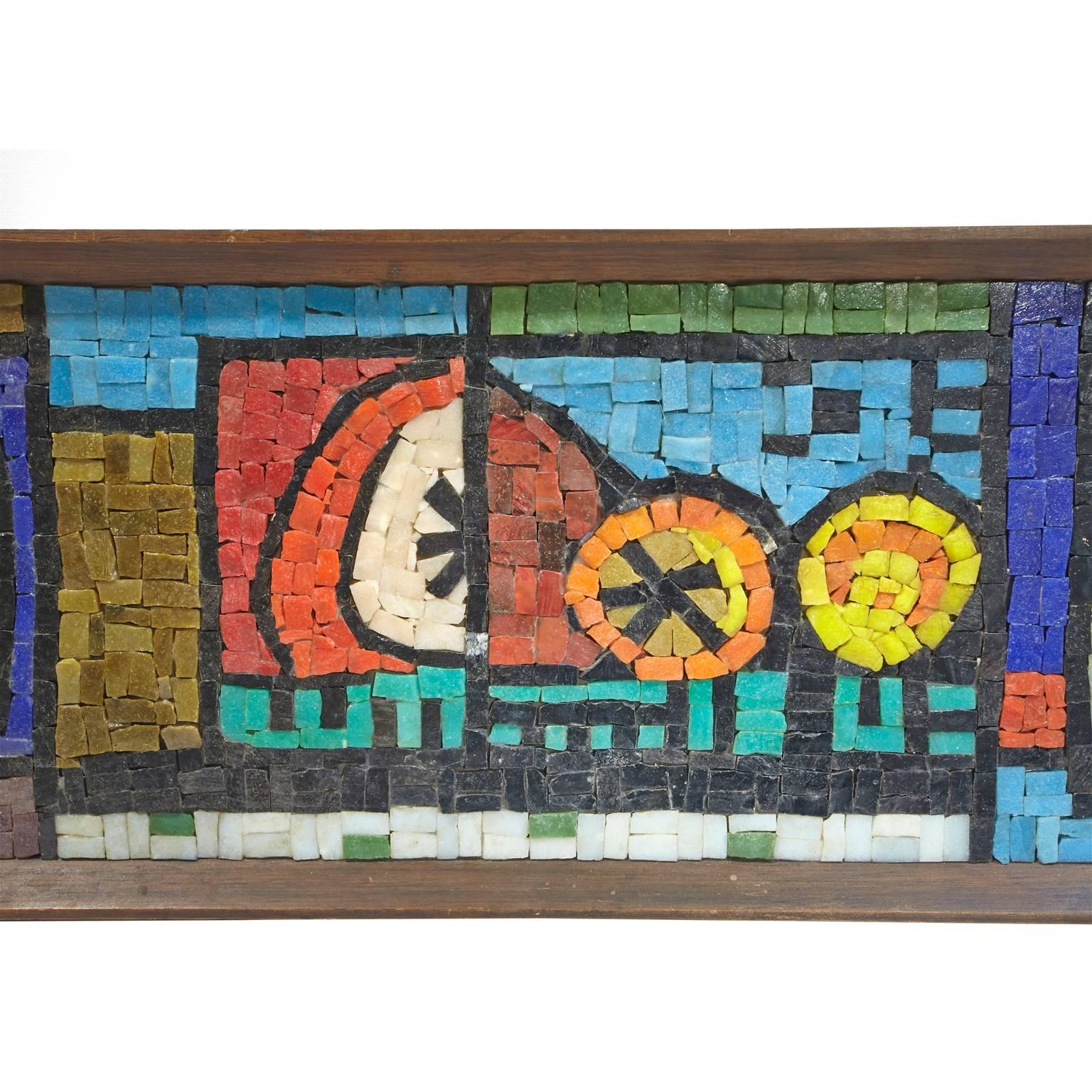 American Evelyn Ackerman Mosaic Tile Wall Hanging For Sale