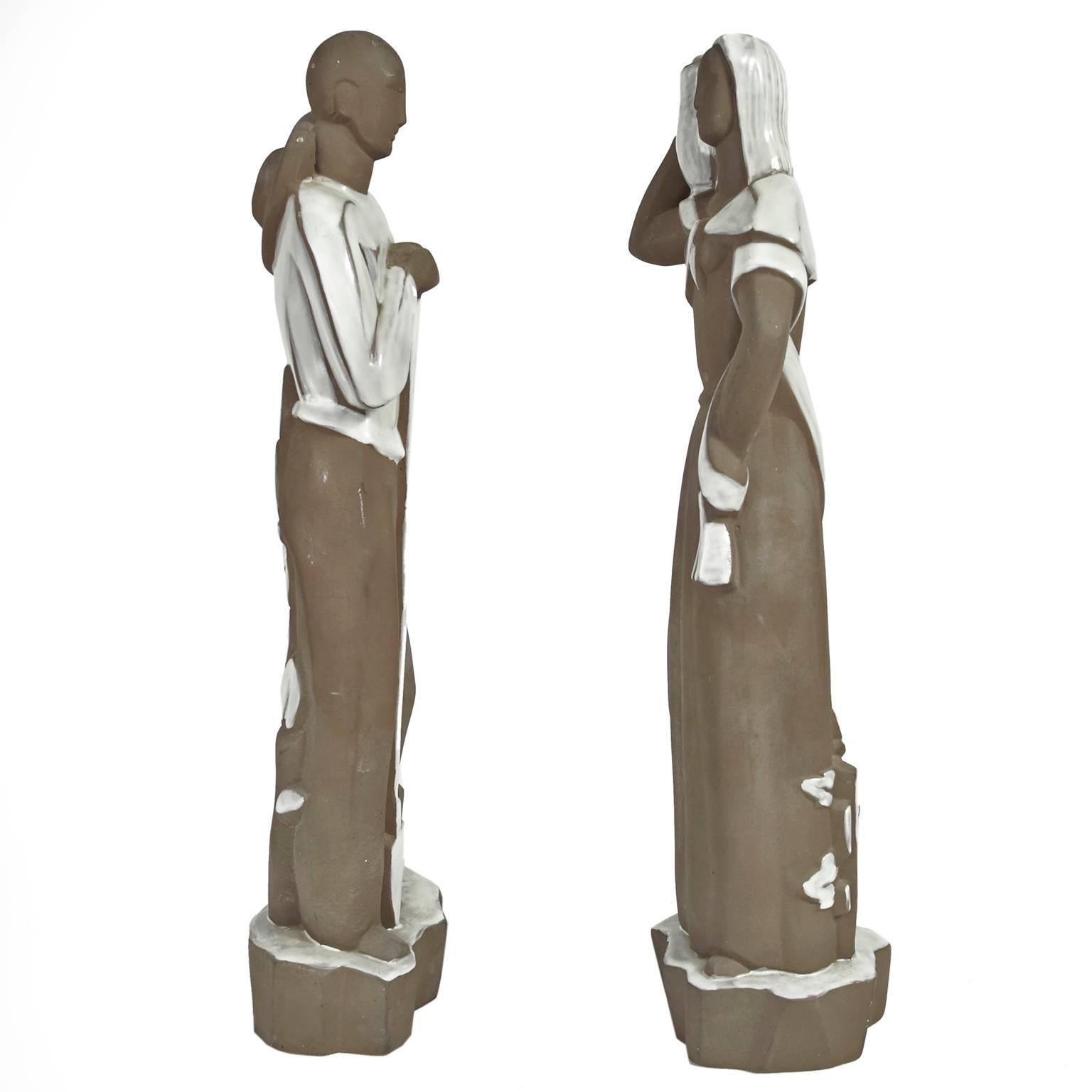 art deco ceramic figurines