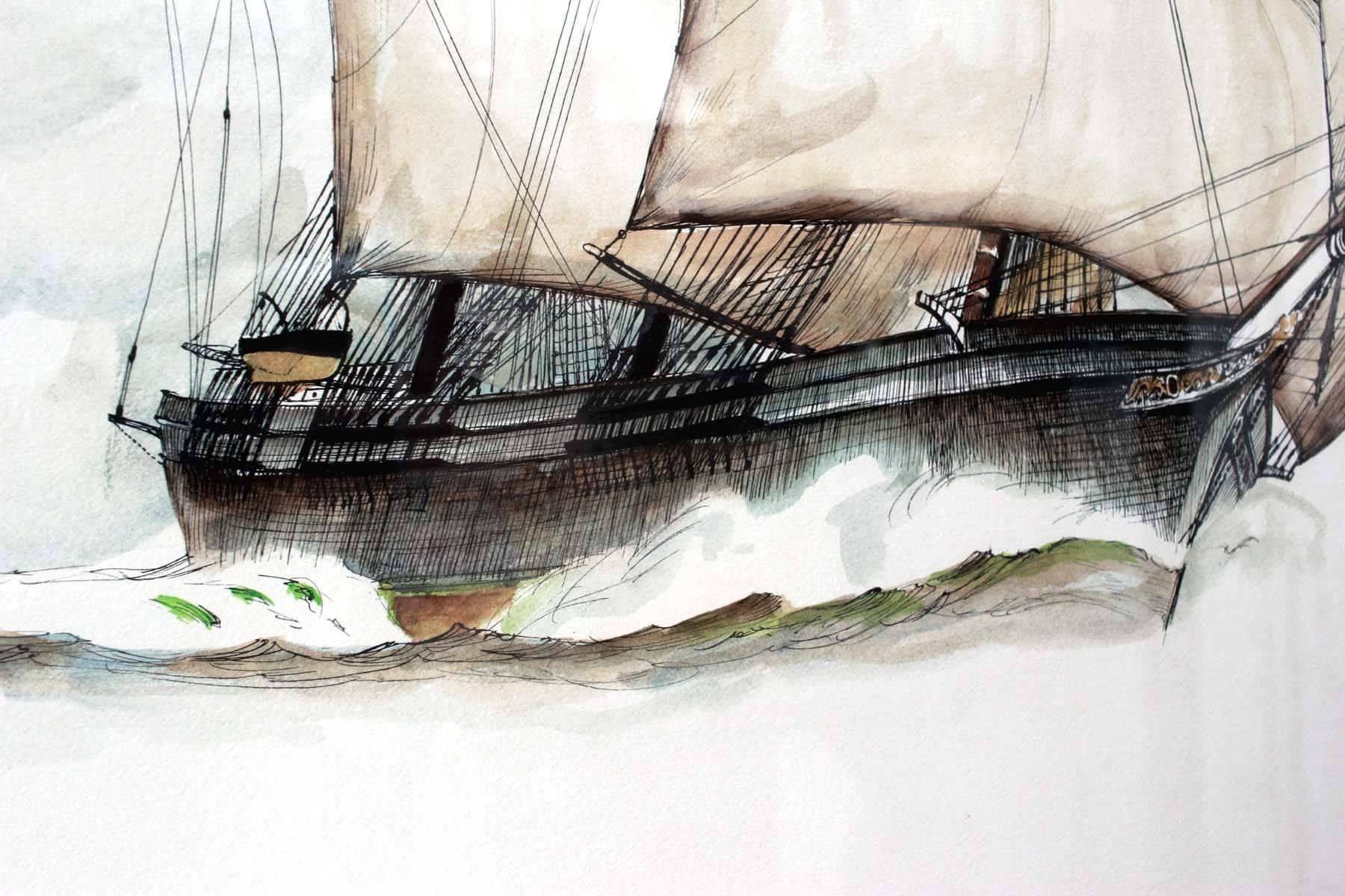 flying cloud painting