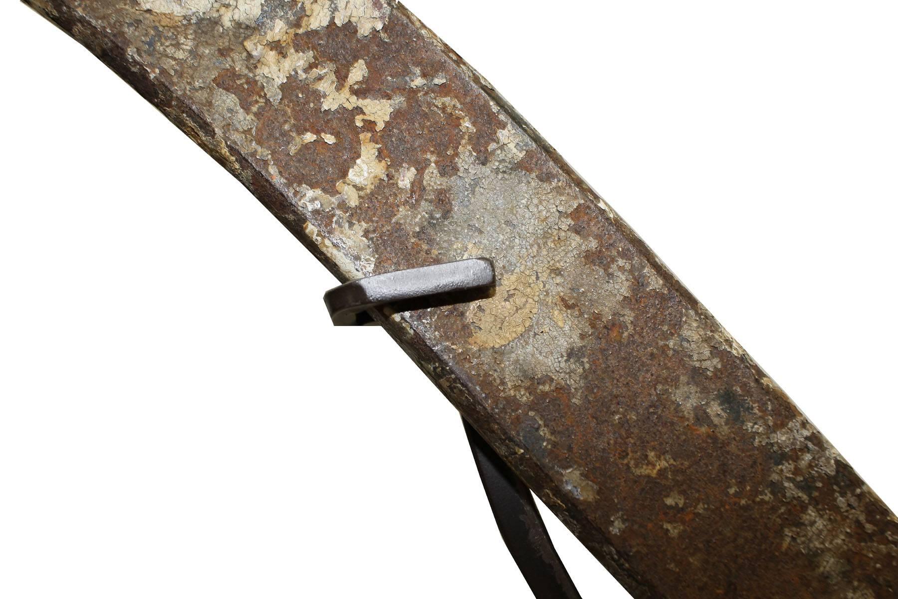 19th Century Mounted Iron Cargo Hook