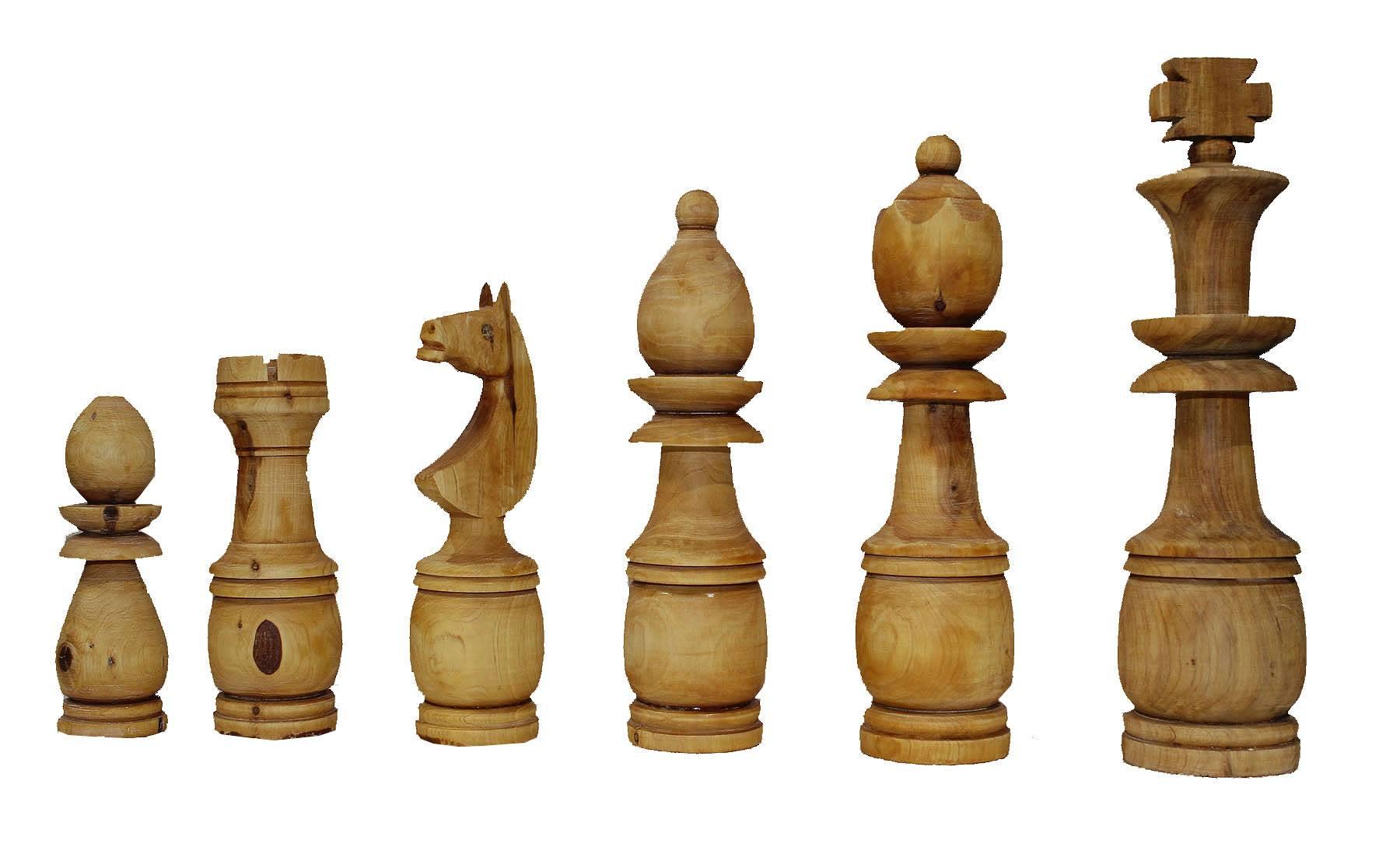 Giant Vintage Chess Set In Excellent Condition In Sag Harbor, NY