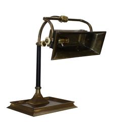 Antique lampe de banque de poing Chapman