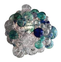 Small Custom Bubble Glass Chandelier