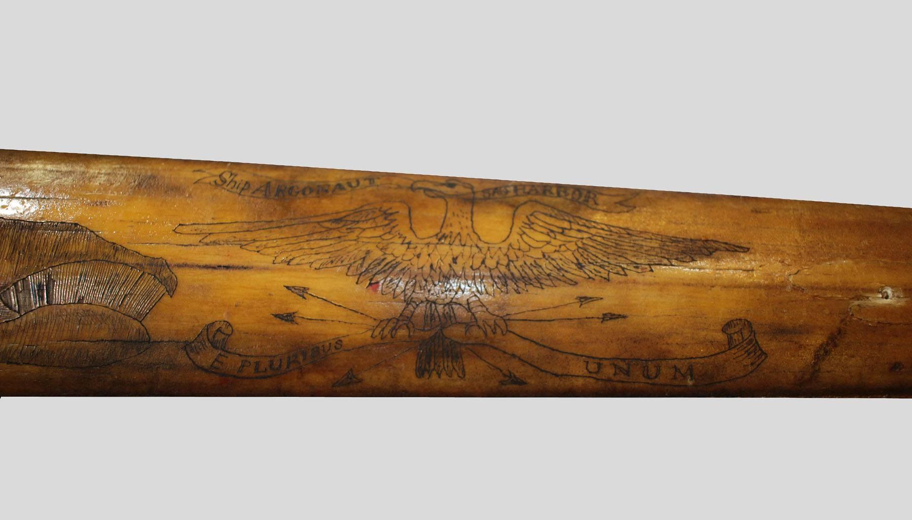 American Colonial Early 19th century Scrimshaw