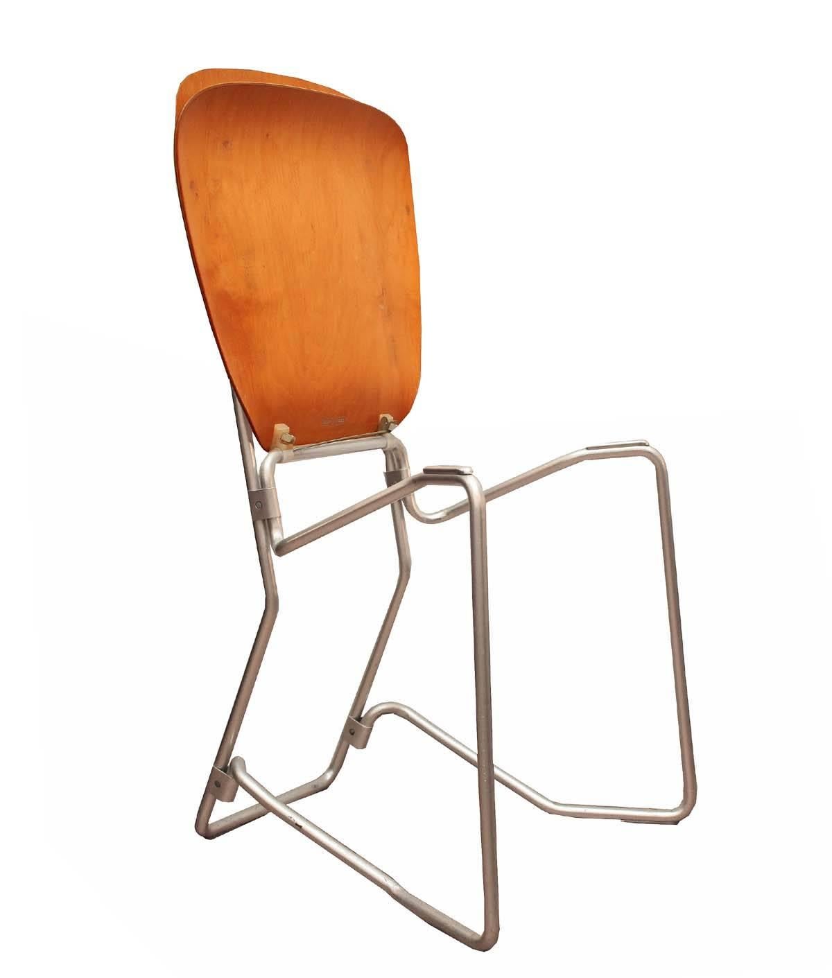 20th Century Set of Ten Armin Wirth Vintage Folding Chairs