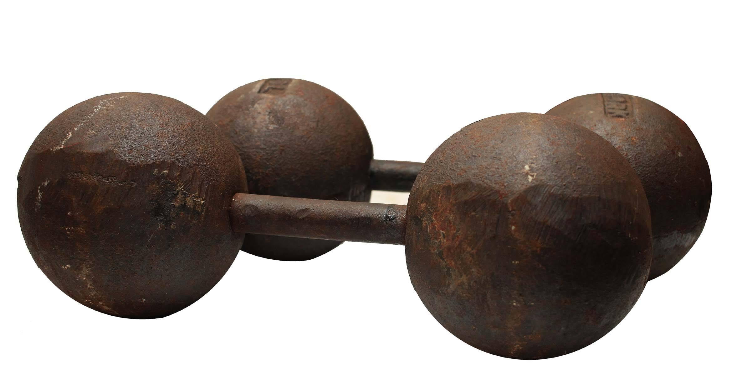 Authentic York Dumbbells In Excellent Condition In Sag Harbor, NY