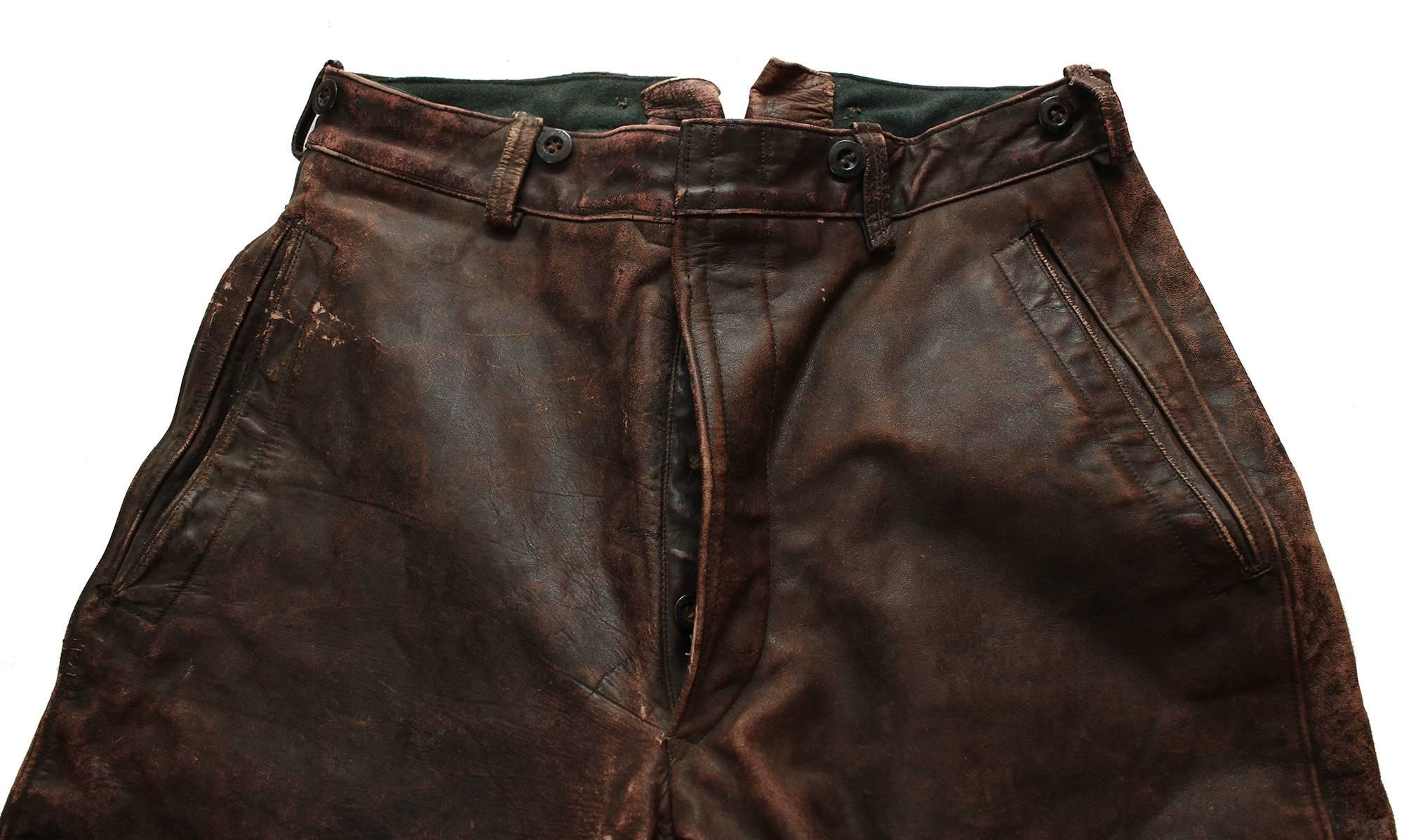 European 1930s Motorcycle Riding Pants For Sale