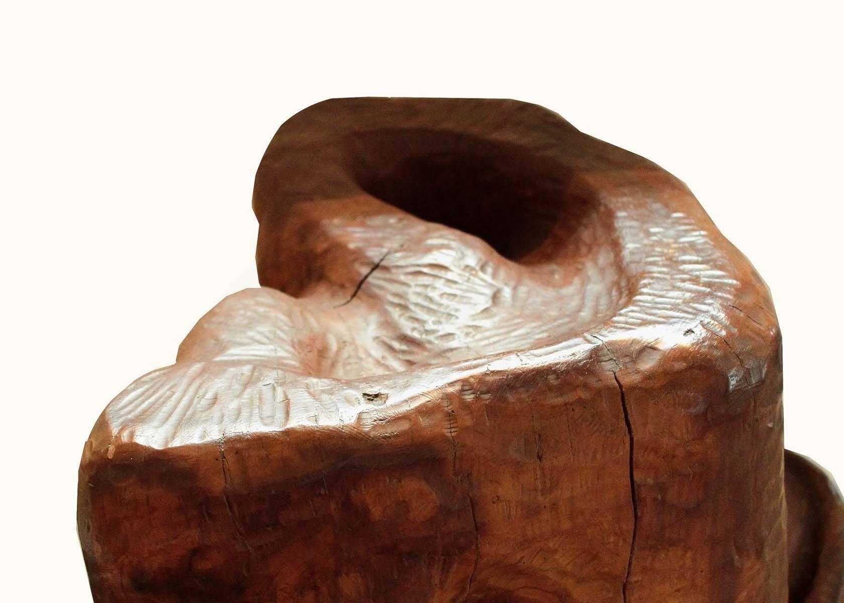 American Edmund Spiro Wood Sculpture For Sale