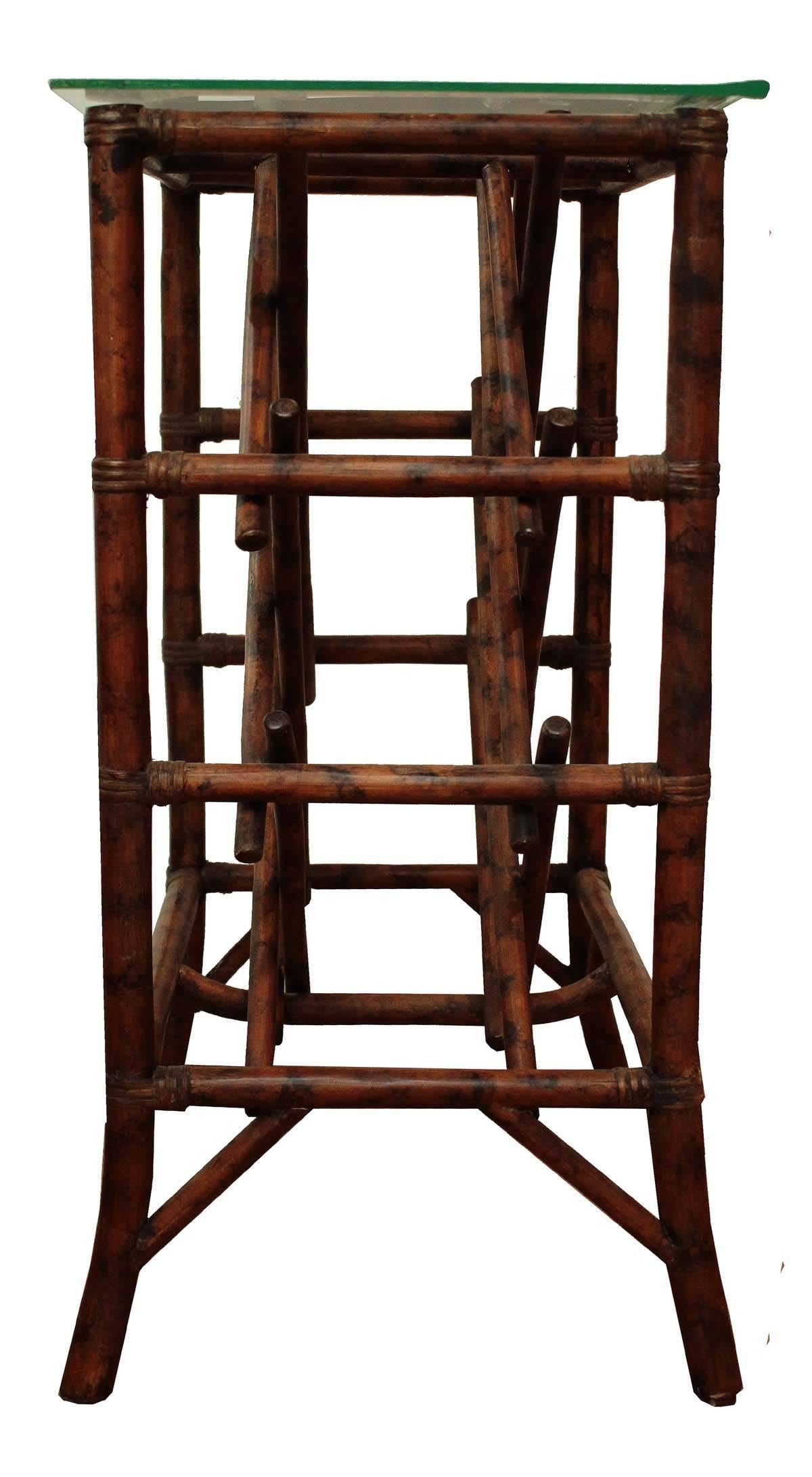 American Antique Bamboo Wine Rack For Sale
