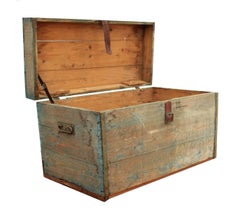Antique Wood Trunk