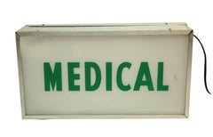 Vintage Medical Light Two-Sided