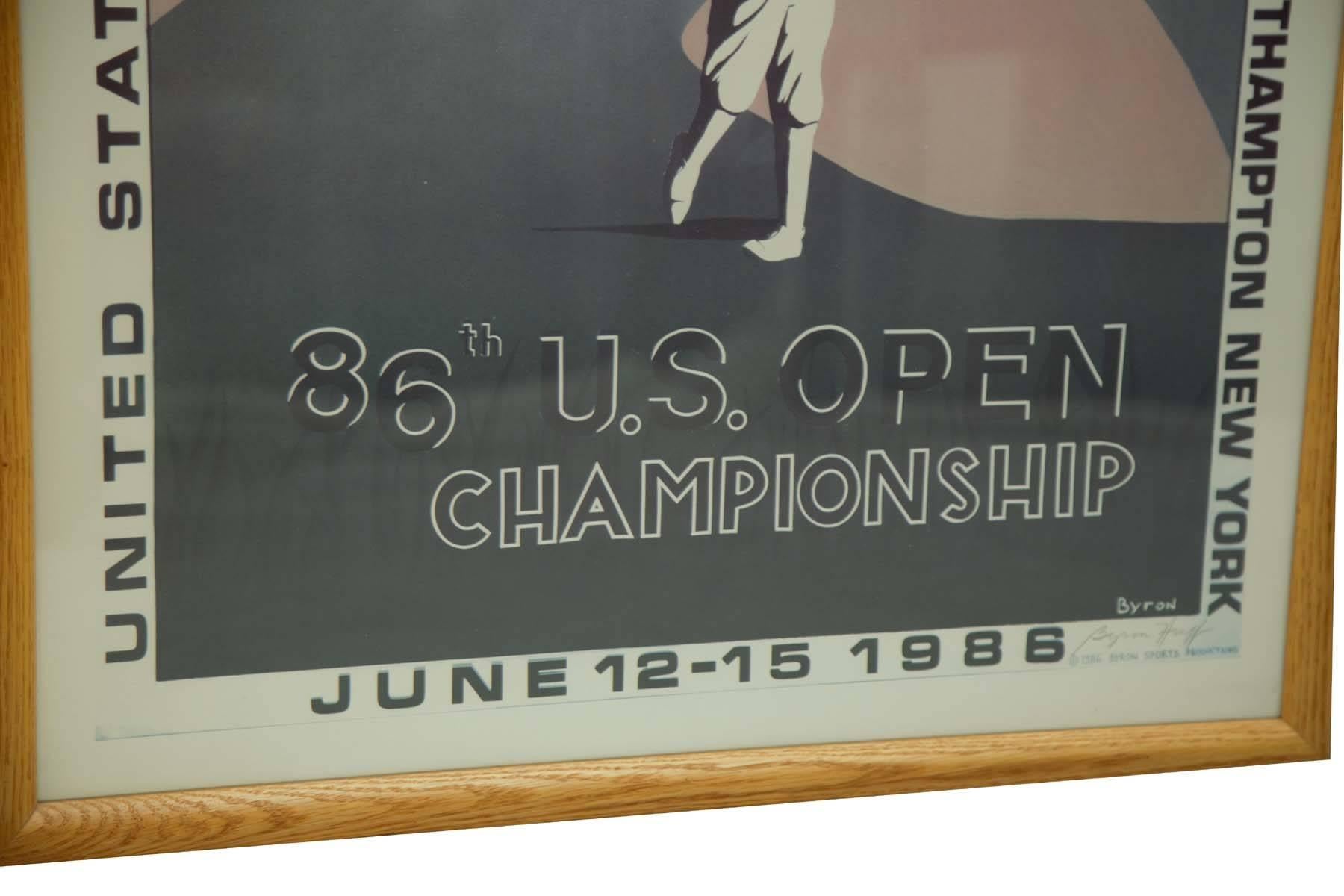 Vintage US Open Golf Poster In Excellent Condition In Sag Harbor, NY