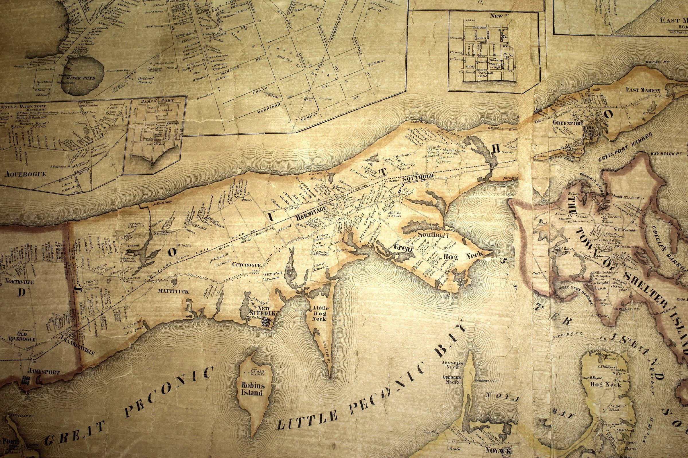 hamptons map long island