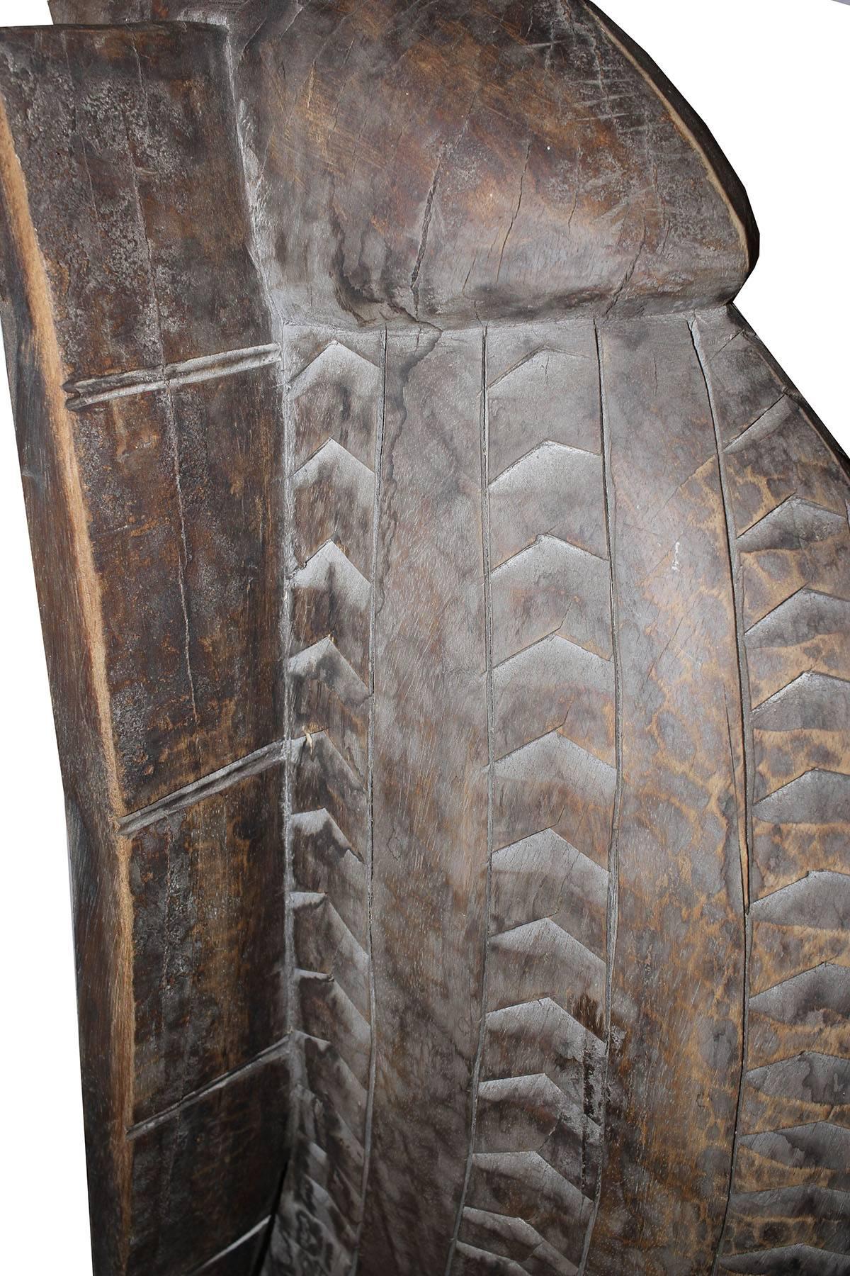 Wood Large Senufo Hornbill Statue
