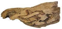 Folk Art Blue Whale and Calf