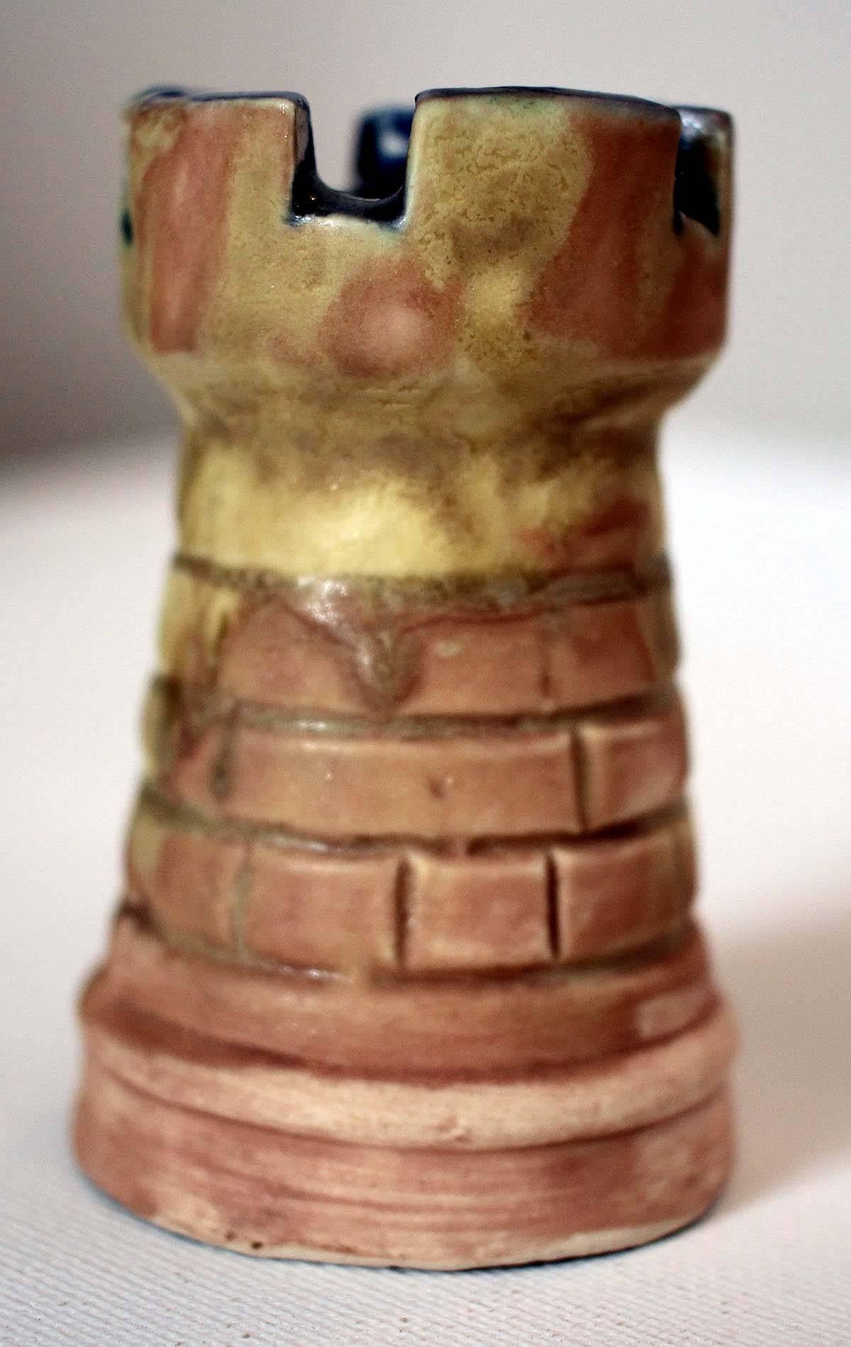 20th Century Italian Antique Ceramic Chess Set