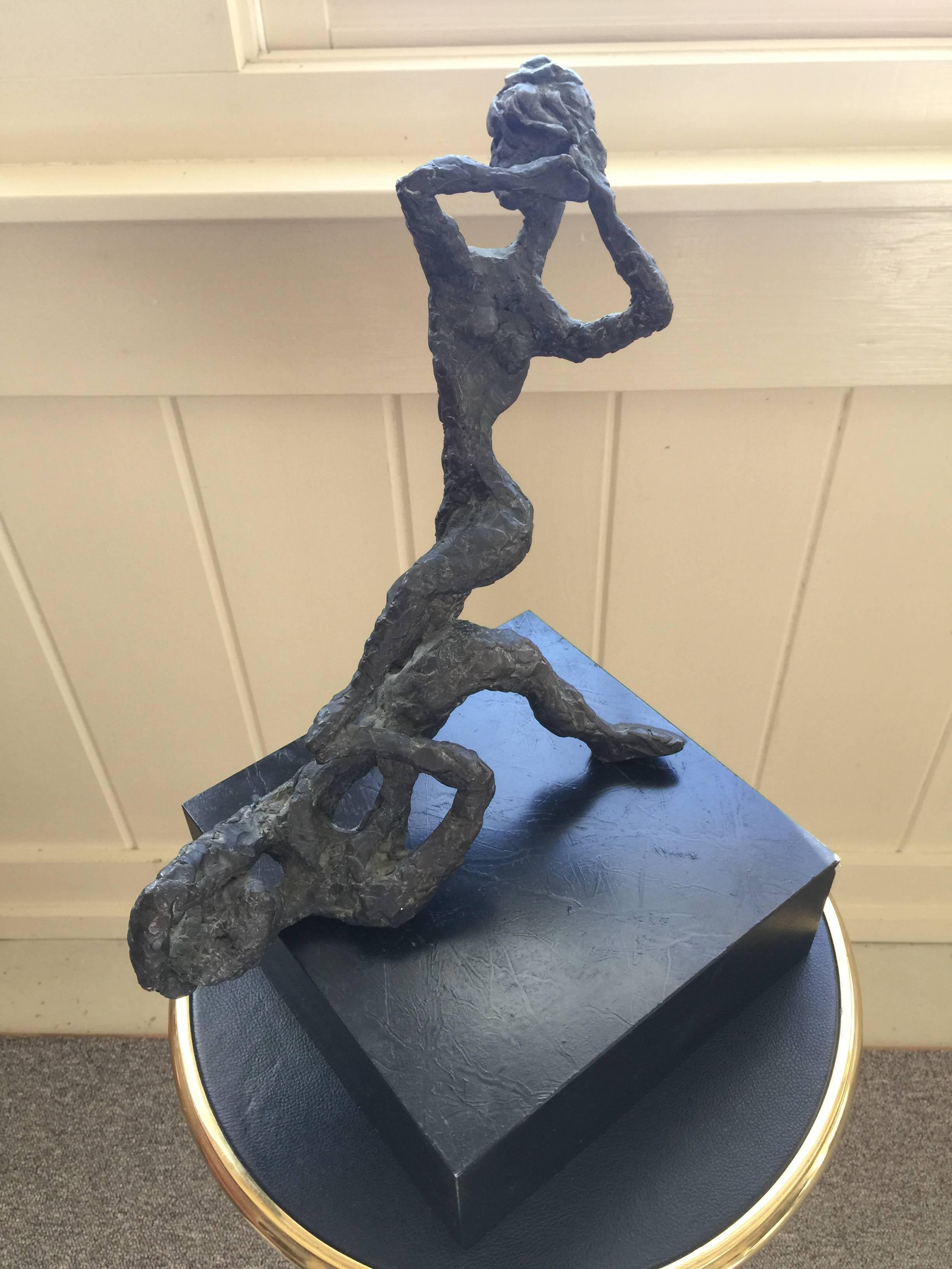 Abstract figurative sculpture purchased from North Carolina artist's estate. No signature.