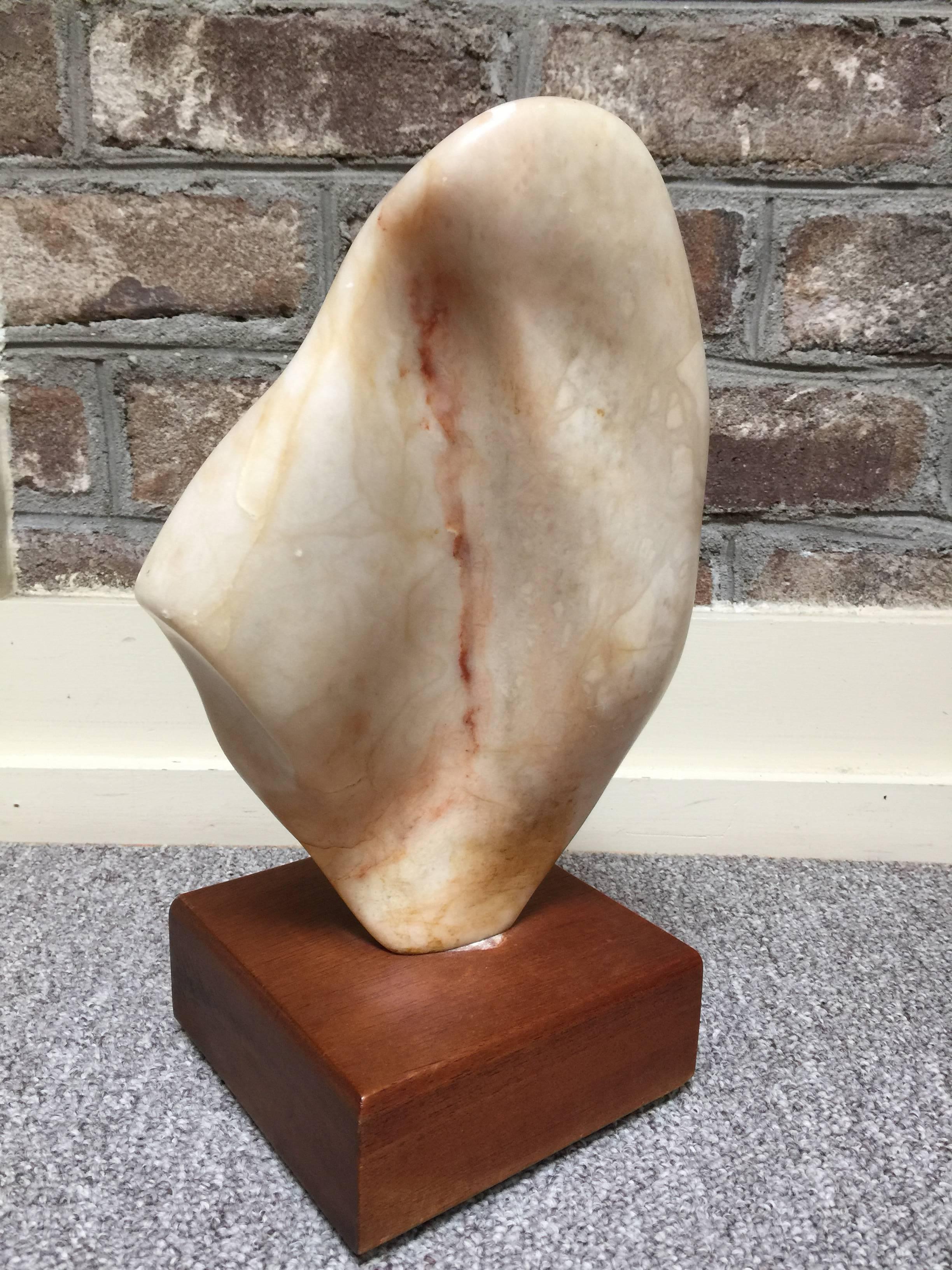 Mid-Century Modern Mid-Century Abstract Marble Sculpture H.Rubine, 1950s For Sale