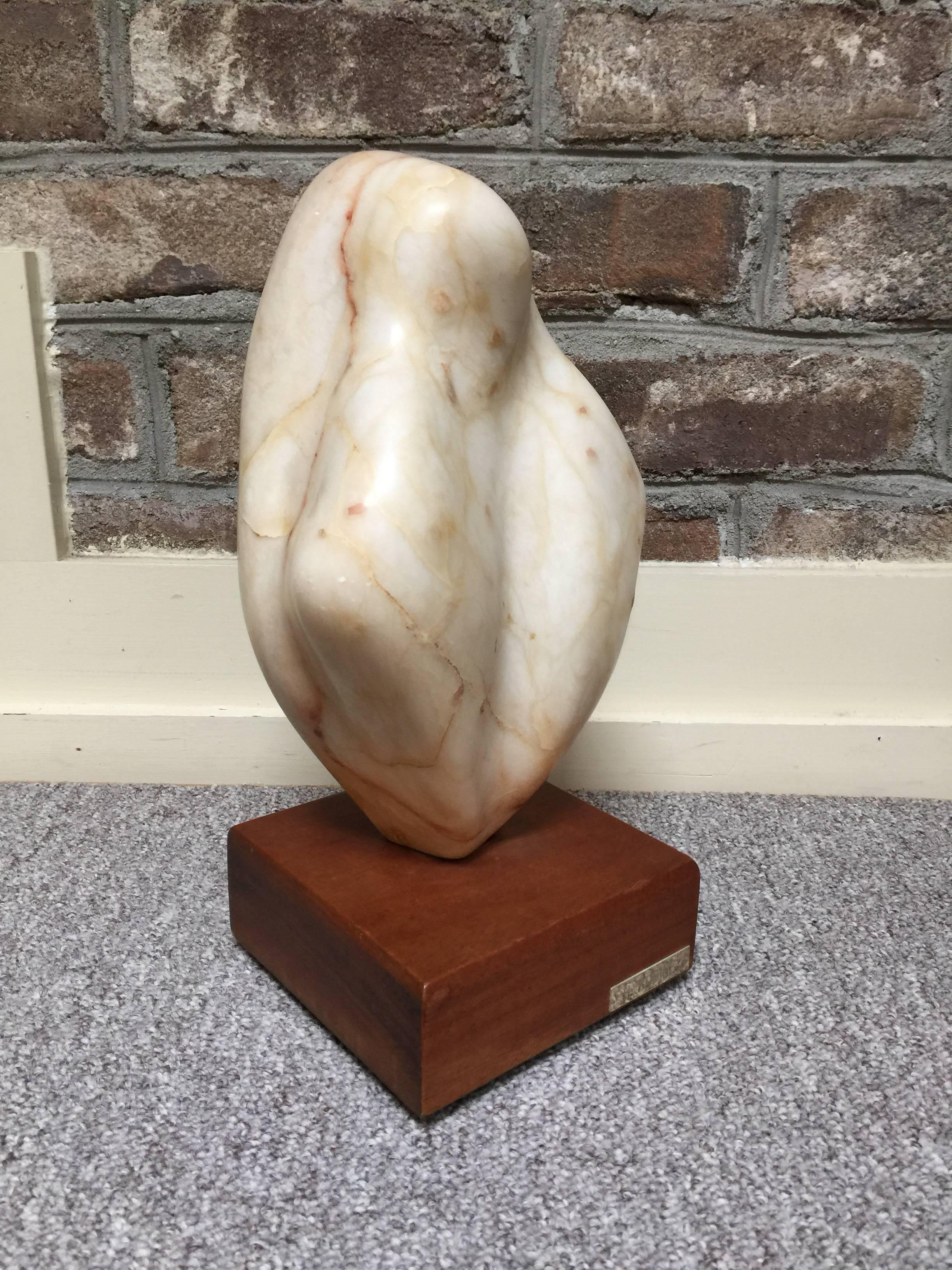 Mid-20th Century Mid-Century Abstract Marble Sculpture H.Rubine, 1950s For Sale