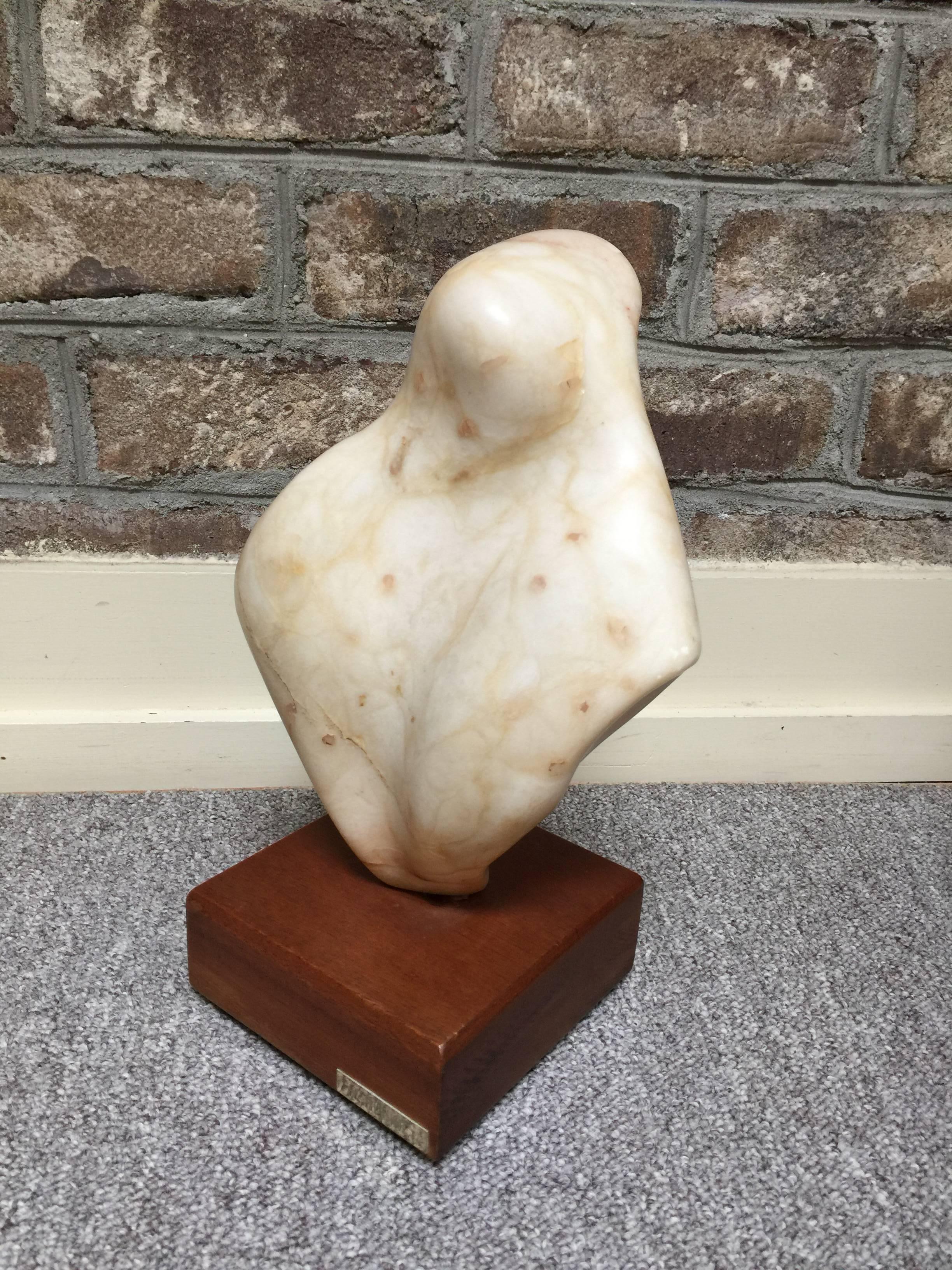 Mid-Century Abstract Marble Sculpture H.Rubine, 1950s For Sale 1