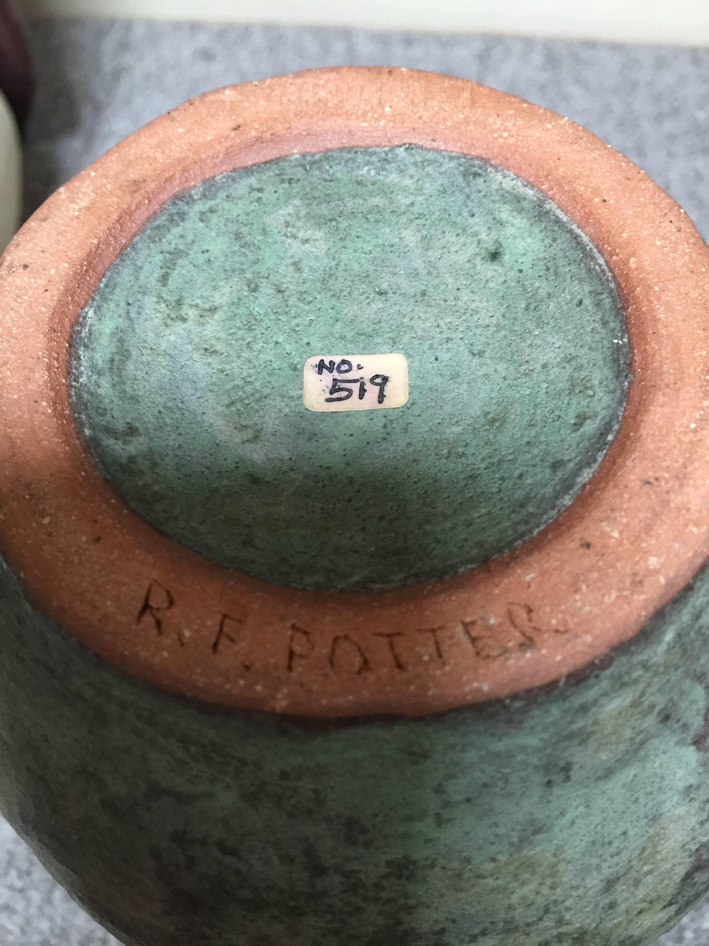 Mid-Century Oversized Pottery Vase Group R.F. Potter, 1950s 4