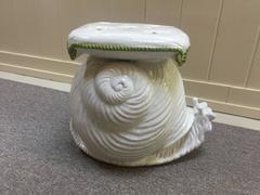 Italian Snail Terra Cotta Garden Stool, 1960